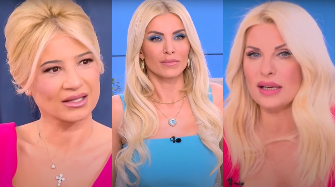 Από αριστερά: Φαίη Σκορδά, Κατερίνα Καινούργιου, Ελένη Μενεγάκη. 