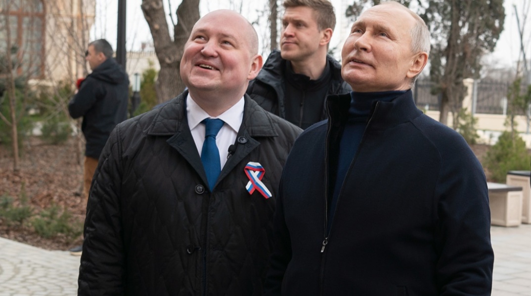 Ο Βλαντιμίρ Πούτιν σε πρόσφατη επίσκεψή του στη Σεβαστούπολη