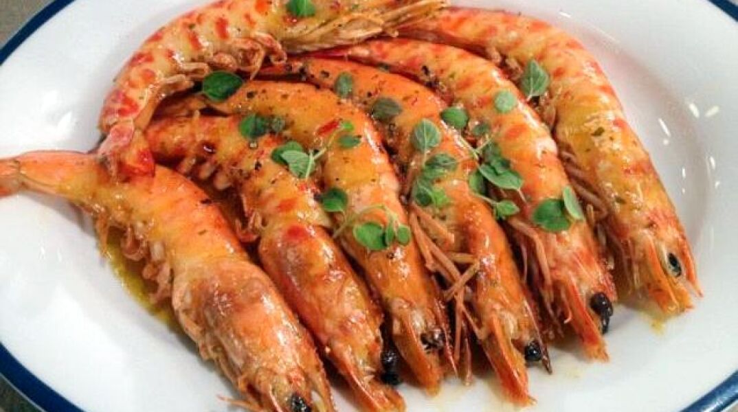 Γαρίδες με γλάσο μελιού