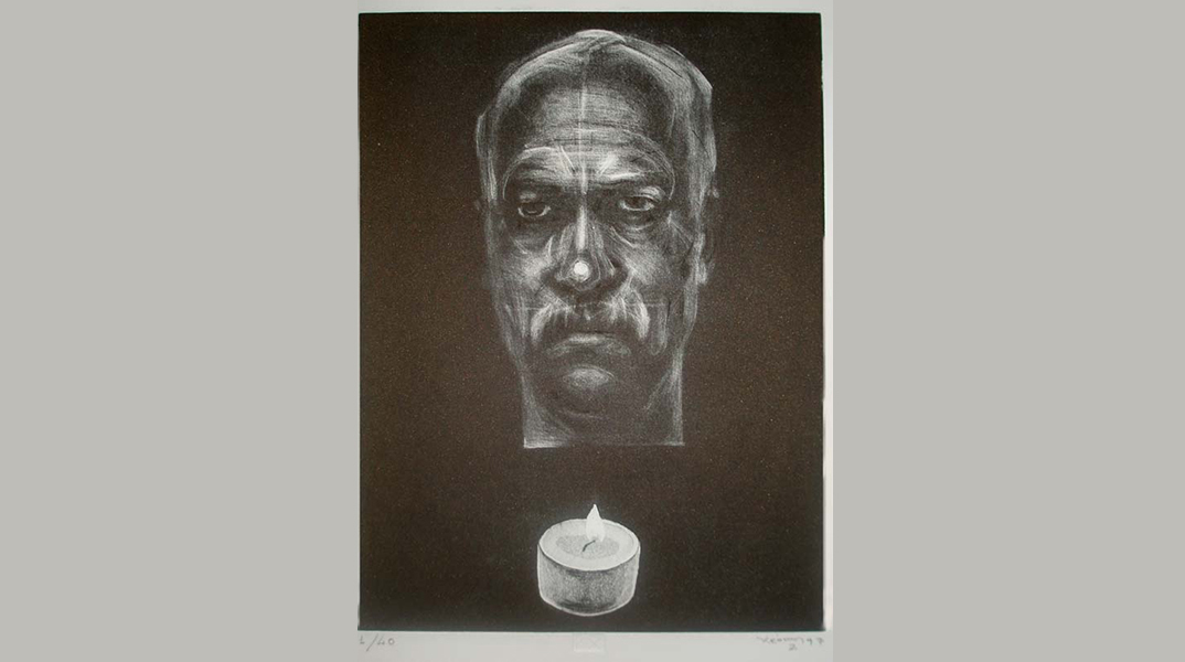 Χρόνης Μπότσογλου, Πρόσωπο + κερί, 1996, Συλλογή ΕΜΣΤ