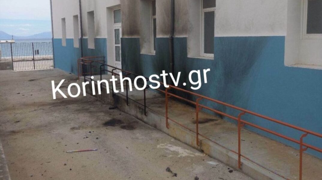 Φθορές σε σχολείο στο Κιάτο από τα βεγγαλικά και τις κροτίδες της Ανάστασης