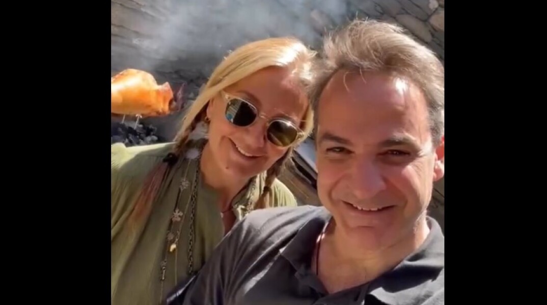 Ο Κυριάκος Μητσοτάκης και η Μαρέβα Γκραμπόβσκι