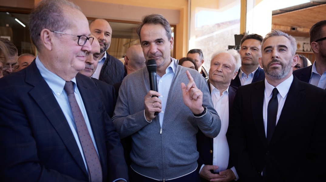 Ο πρωθυπουργός Κυριάκος Μητσοτάκης σε περιοδεία στην Αργολίδα