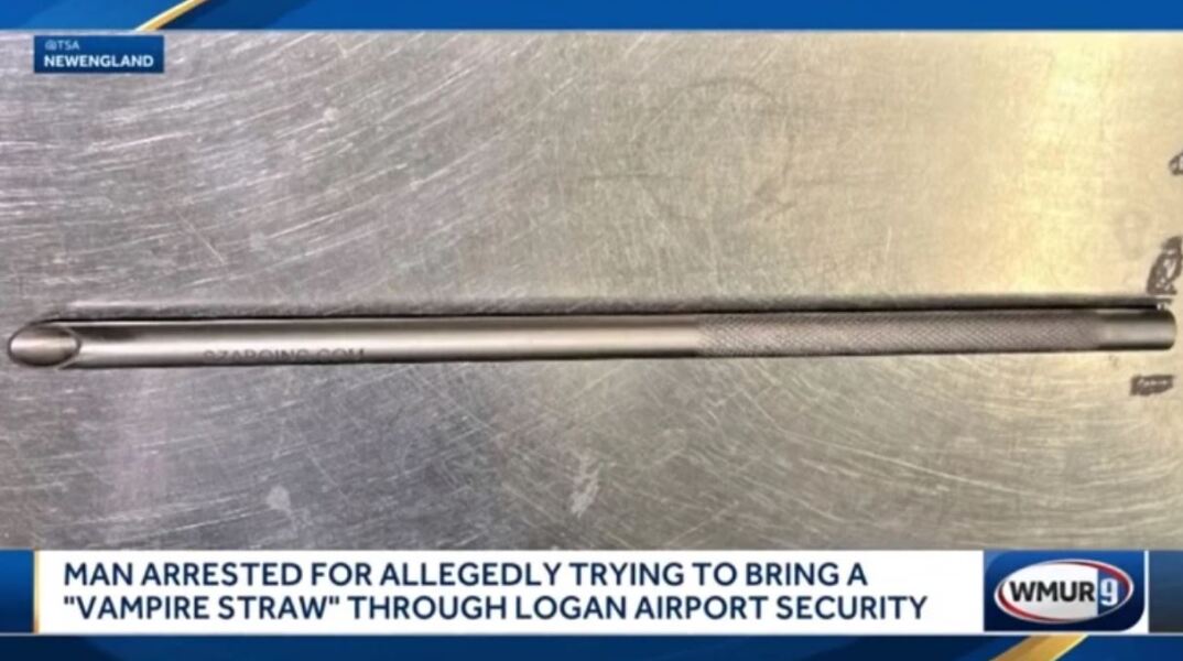 Ταξιδιώτης συνελήφθη στο αεροδρόμιο της Βοστόνης για «καλαμάκι - βαμπίρ»