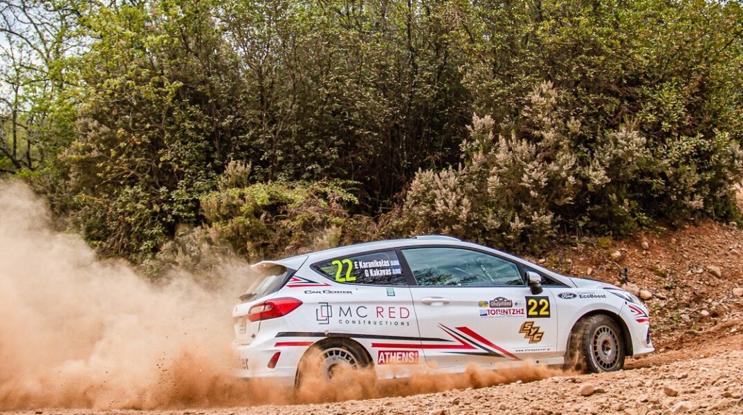 Ολυμπιακό Ράλι: Νώντας Καρανικόλας - Γιώργος Κακαβάς ξεχώρισαν με το Ford Fiesta Rally4 του Car Center στα χρώματα της ATHENS VOICE