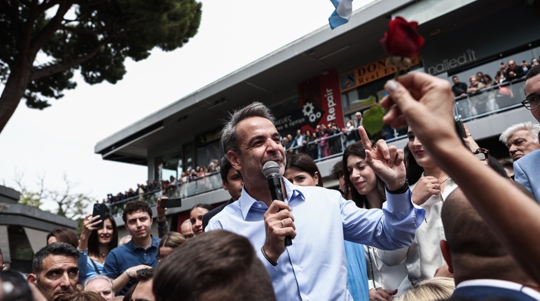 Ο Κυριάκος Μητσοτάκης στην Κηφισιά