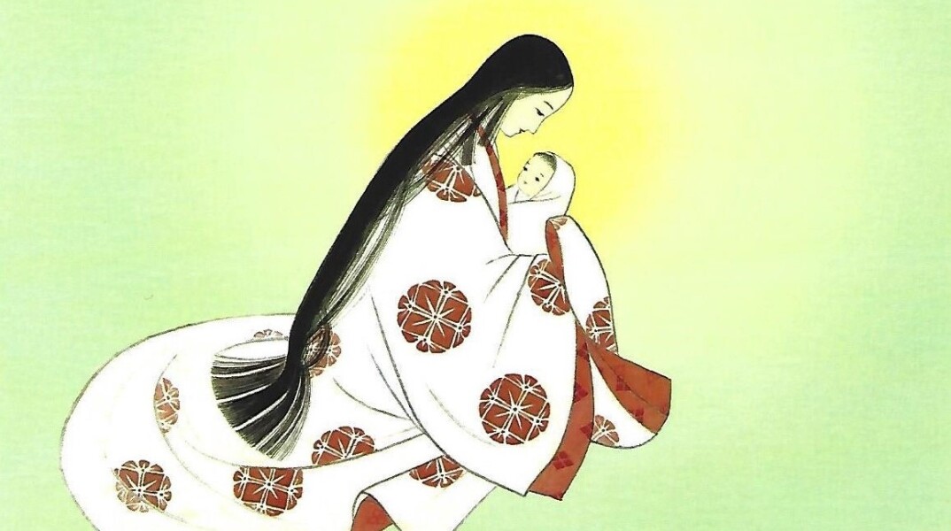 H Γιαπωνέζα Παναγία και το παιδί της - Μία από τις δημοφιλέστερες χριστουγεννιάτικες κάρτες δημιουργημένη από Γιαπωνέζα καλόγρια 