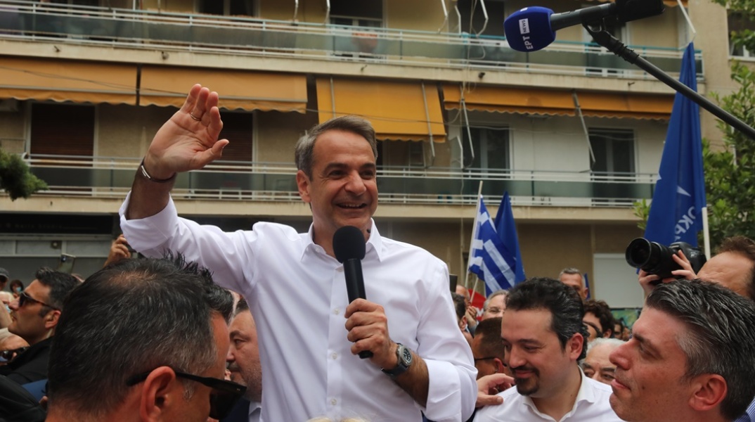 Ο Κυριάκος Μητσοτάκης στου Ζωγράφου