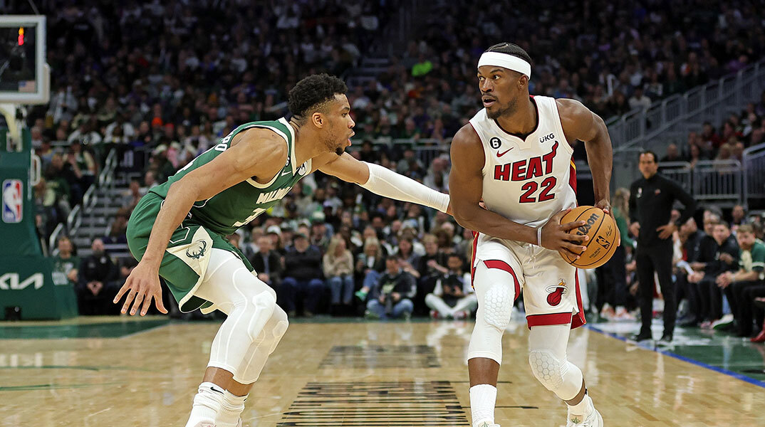 ΝΒΑ Playoffs: Jimmy Butler (Miami Heat), Γιάννης Αντετοκούνμπο (Milwaukee Bucks)