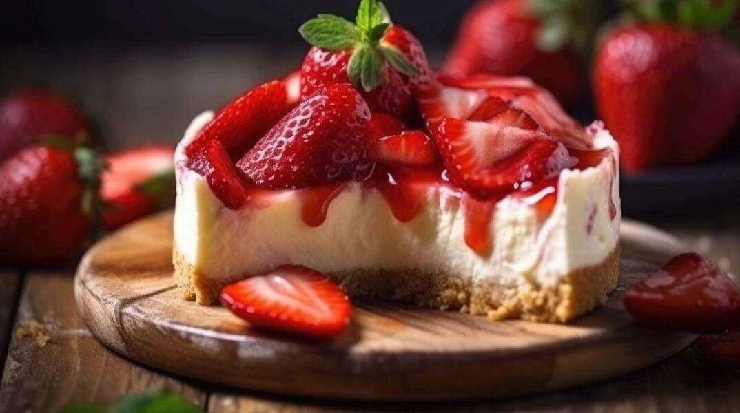 Cheesecake ζήτω η φράουλα!