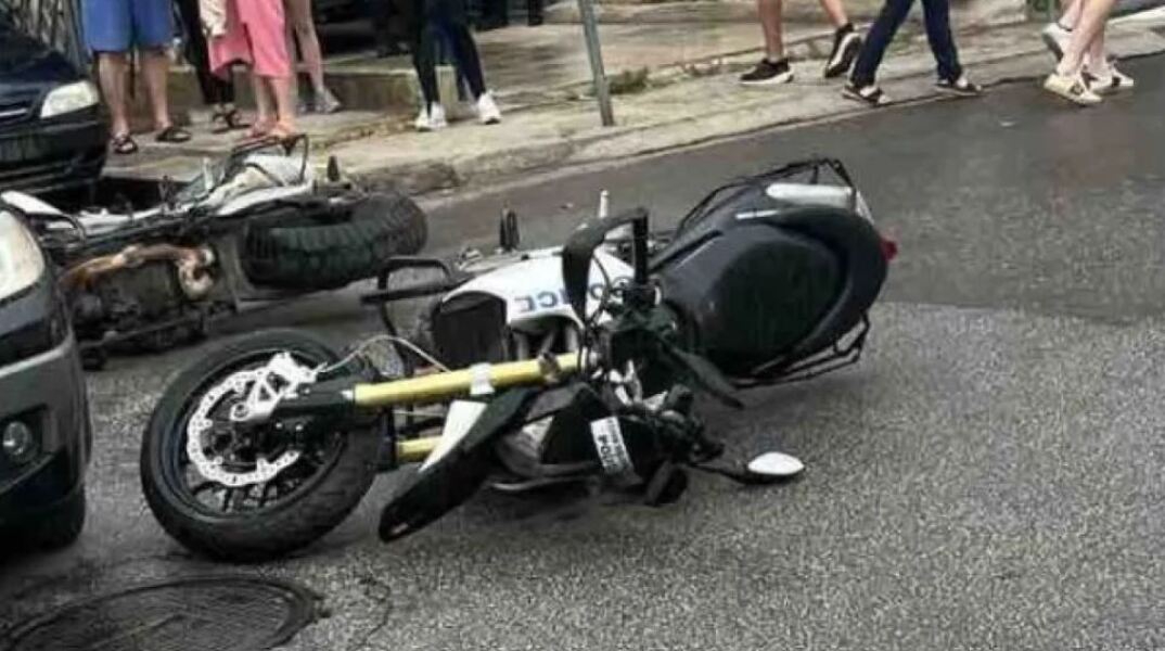 Αυτοκίνητο παραβίασε «STOP» στην Πετρούπολη και παρέσυρε τέσσερις αστυνομικούς