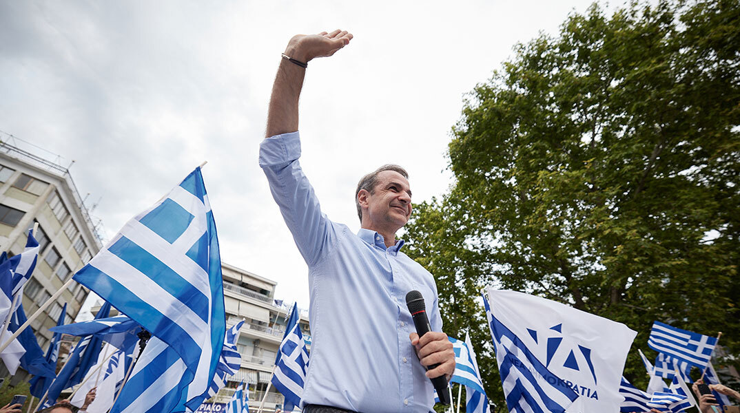 Ο Πρόεδρος της Νέας Δημοκρατίας Κυριάκος Μητσοτάκης στην Κατερίνη, στα πλαίσια περιοδείας του στην Β.Ελλάδα