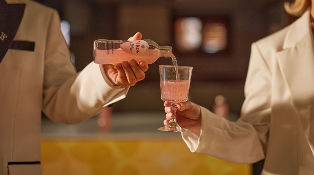 Cocktails με Βίκος Pink Grapefruit 