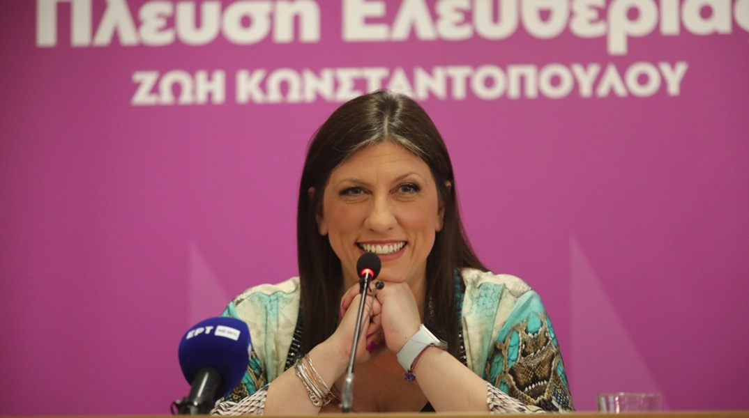 Η πρόεδρος της «Πλεύσης Ελευθερίας», Ζωή Κωνσταντοπούλου
