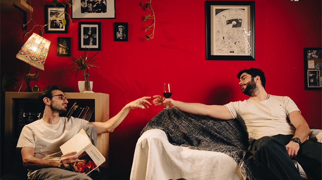 Oenodelia: Ο Σπύρος Παπαδόπουλος και ο Παύλος Κονταράς. 