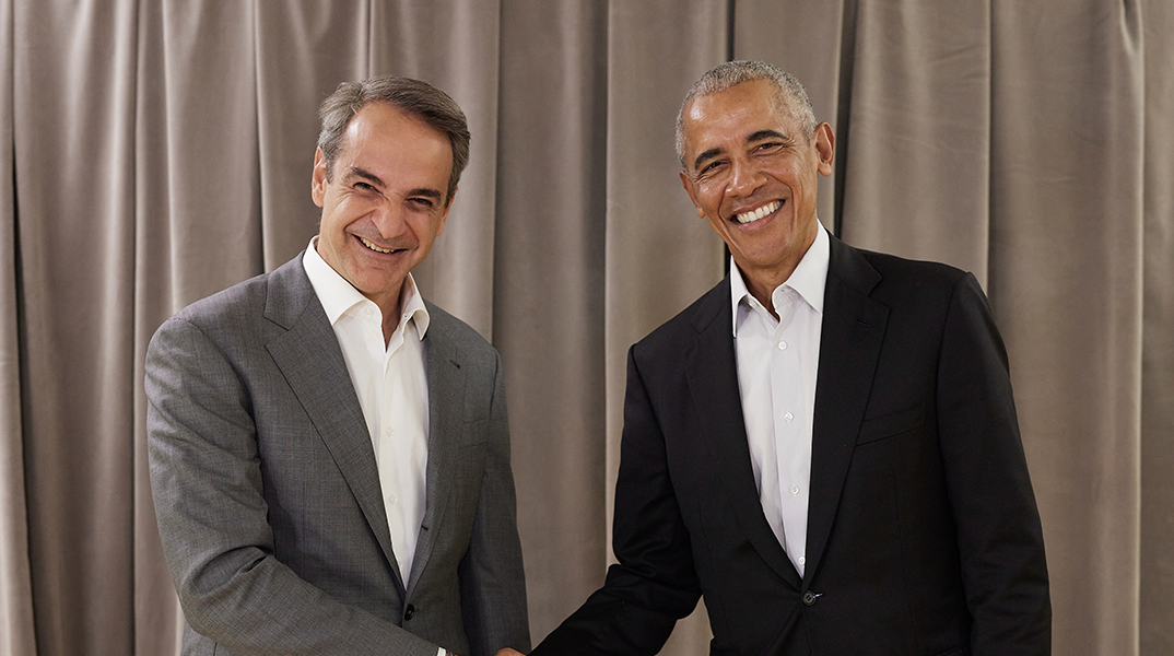 Τετ - α - τετ Μητσοτάκη με Ομπάμα: «Οι αξίες που μοιραζόμαστε αντηχούν ίσως λίγο πιο δυνατά εδώ»