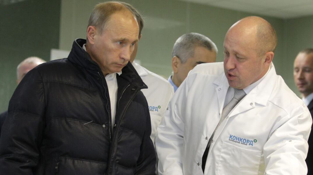 Ο Γιεβγκένι Πριγκόζιν και ο Βλαντιμίρ Πούτιν