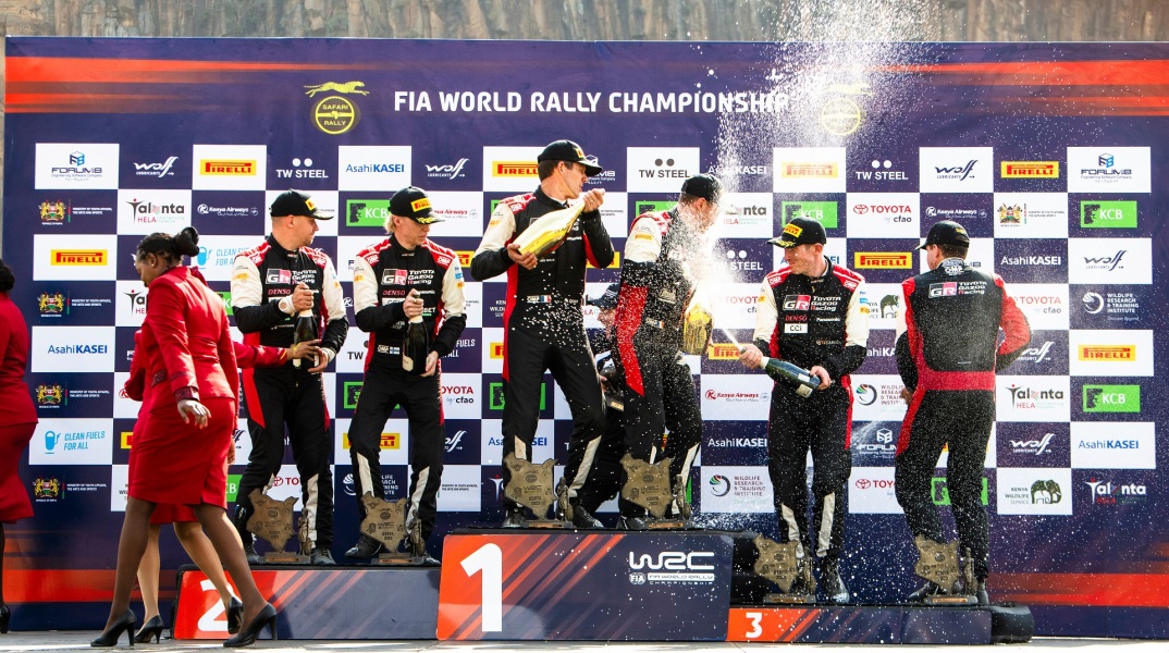 WRC - Ράλλυ Σαφάρι Κένυα: Νικητής ο Sebastien Ogier - Η Toyota Gazoo Racing κέρδισε τον αγνώνα με 1-2-3-4