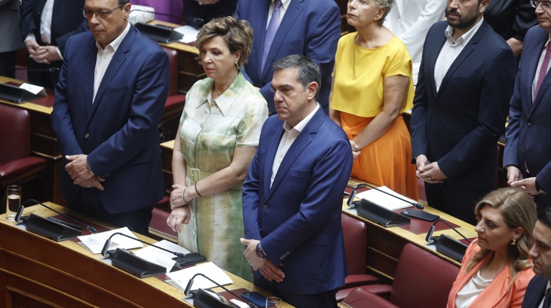 Ο Αλέξης Τσίπρας στην ορκωμοσία της Βουλής