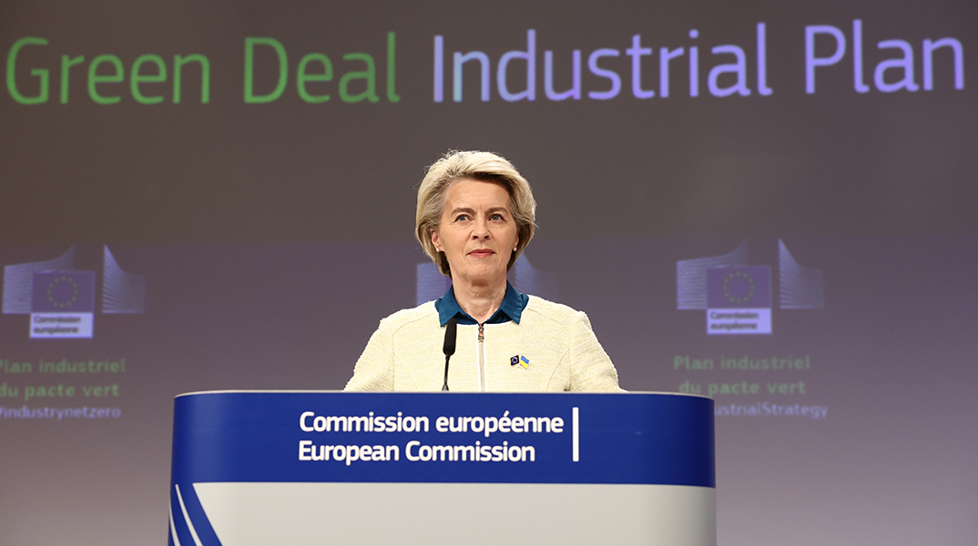 Η Ούρσουλα φον ντερ Λάιεν στο συνέδριο Green Deal Industrial Plan