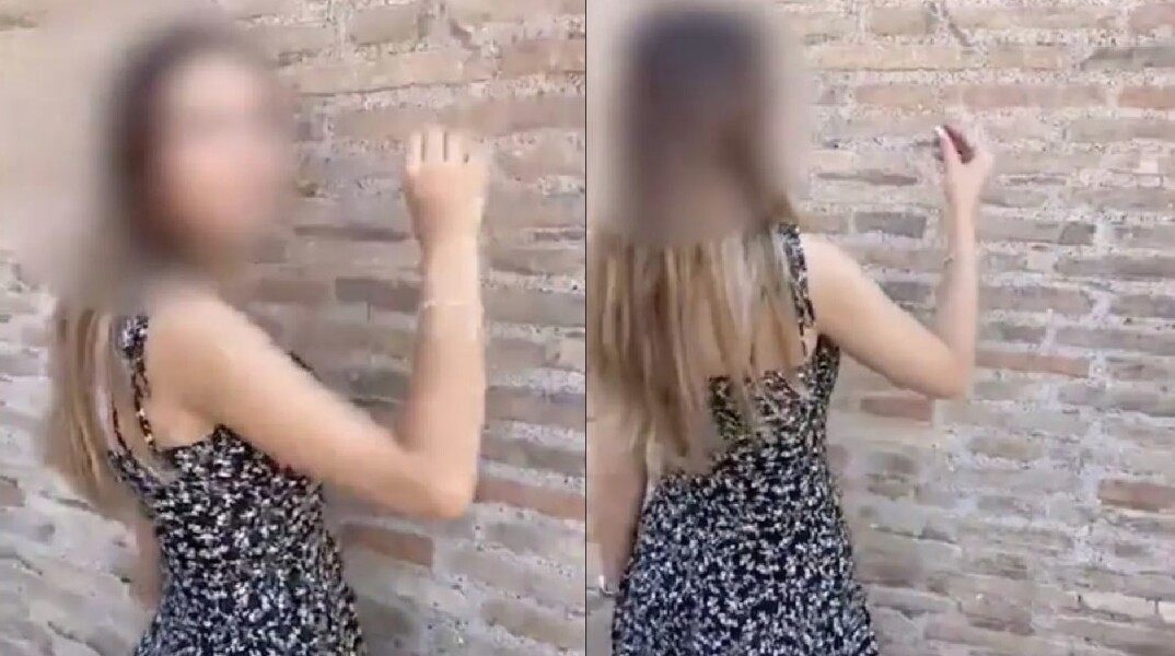 Περιστατικό βανδαλισμού στο Κολοσσαίο με πρωταγωνίστρια 17χρονη - Χάραξε τα αρχικά της