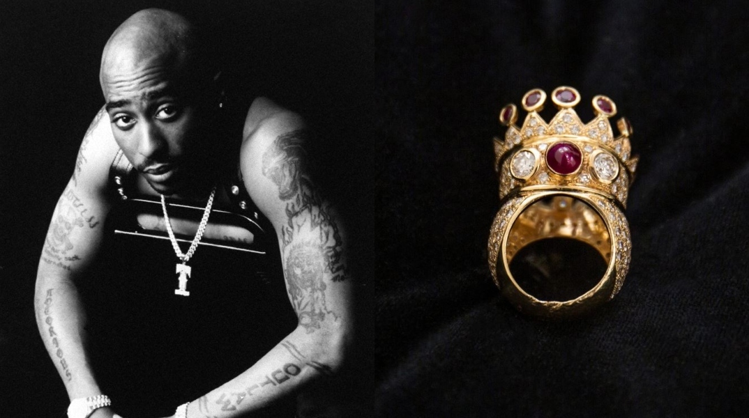 Στο «σφυρί» το δαχτυλίδι που σχεδίασε ο θρύλος της ραπ Tupac Shakur