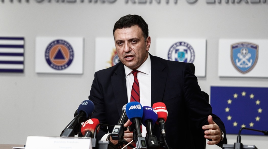 Ο υπουργός Κλιματικής Κρίσης και Πολιτικής Προστασίας, Βασίλης Κικίλιας