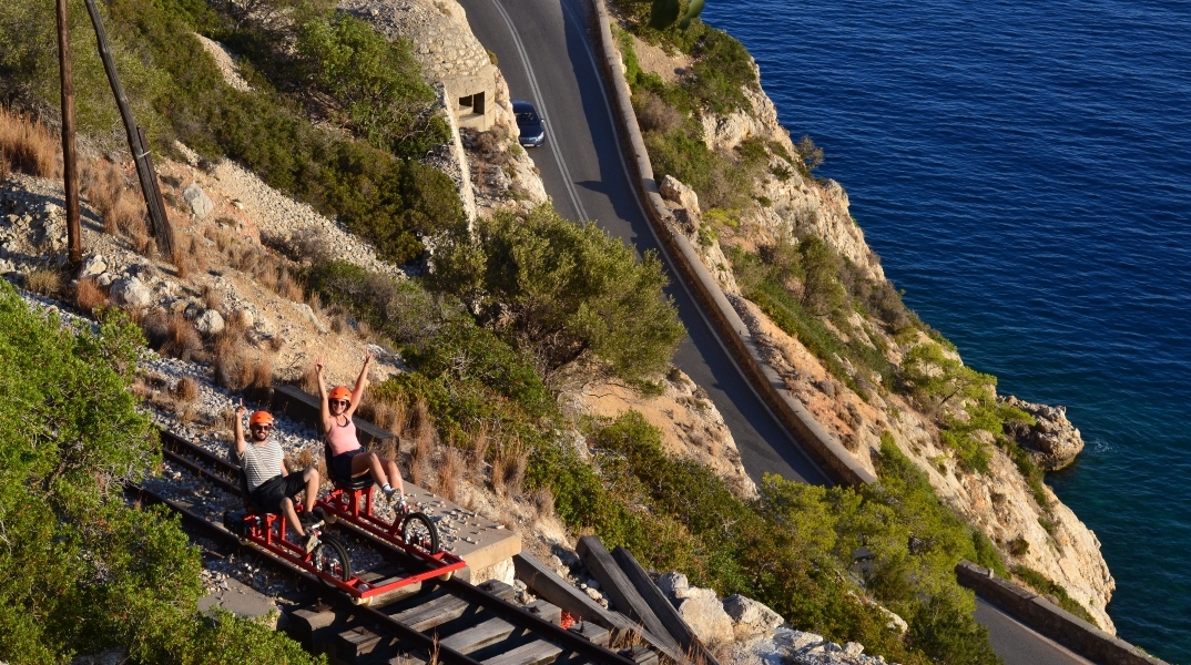 Railbiking in Greece