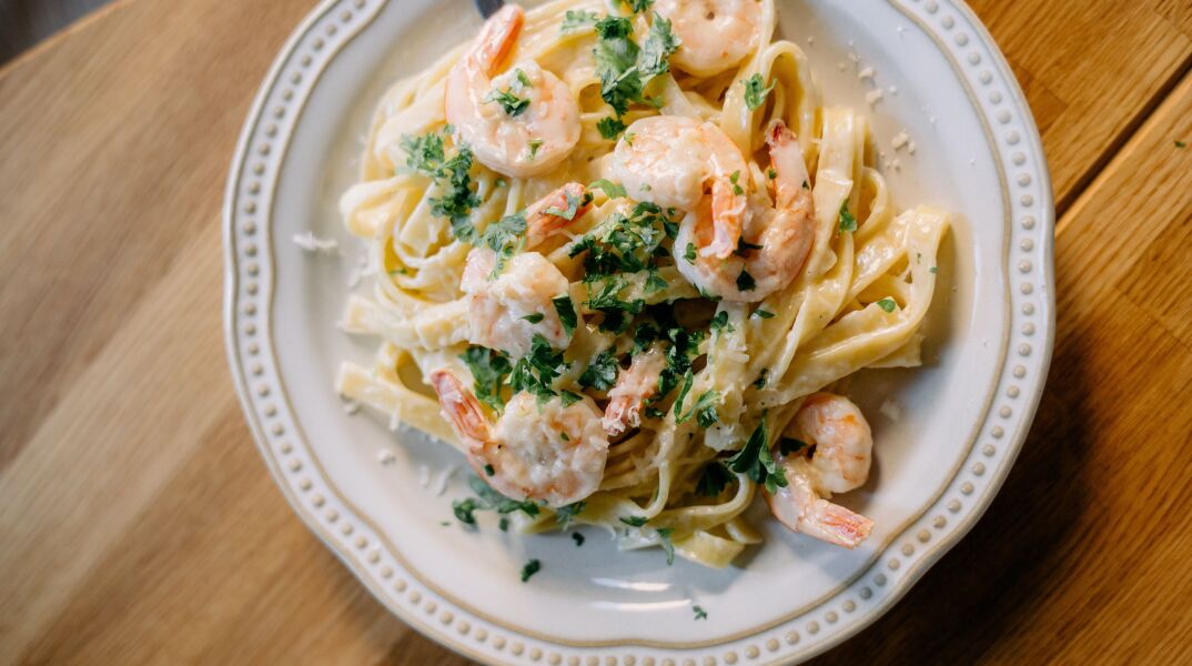 Συνταγή για γαριδομακαρονάδα