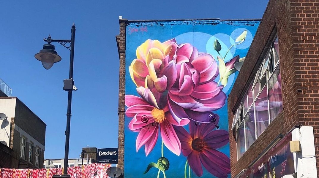 Tοιχογραφίες ανθέων της Sophie Mess