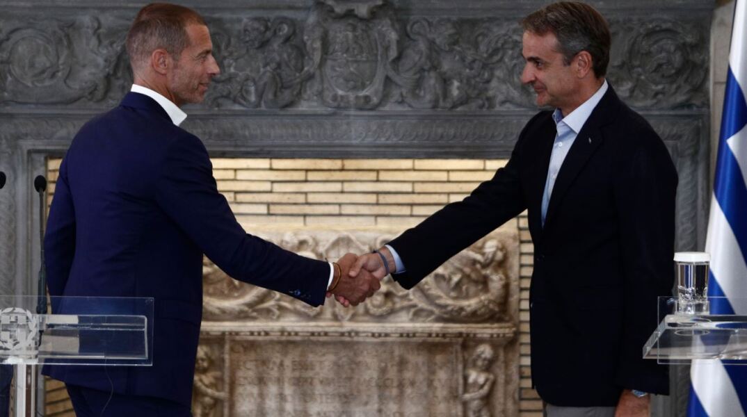 Ο Κυριάκος Μητσοτάκης με τον Αλεξάντερ Τσέφεριν