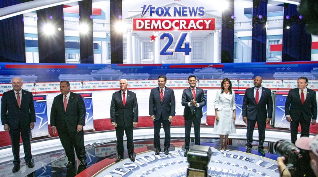 Στιγμιότυπο από το debate για το χρίσμα των Ρεπουμπλικάνων