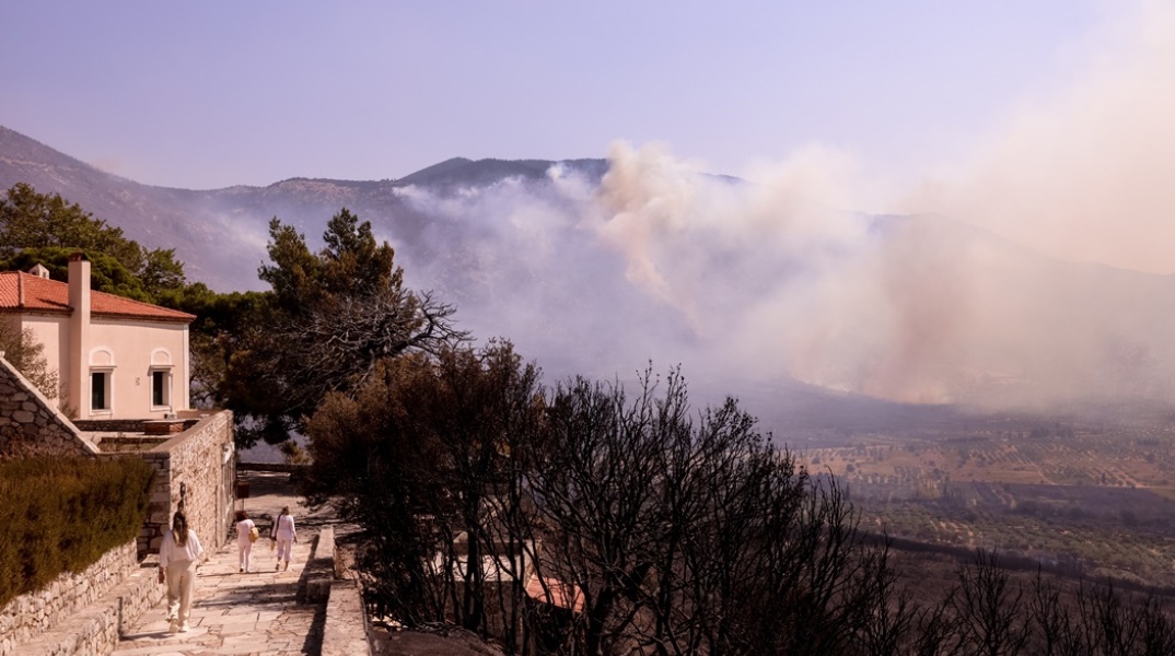 Καπνός από μέτωπο στη Βοιωτία