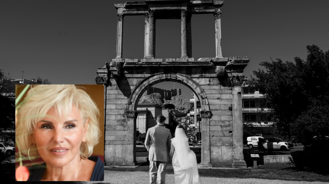 Φωτογράφιση γάμου στην Πύλη του Ανδριανού