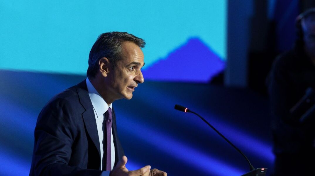 Ο Κυριάκος Μητσοτάκης στη συνέντευξη Τύπου της 87ης ΔΕΘ