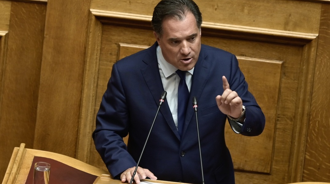 Ο Άδωνις Γεωργιάδης στη Βουλή