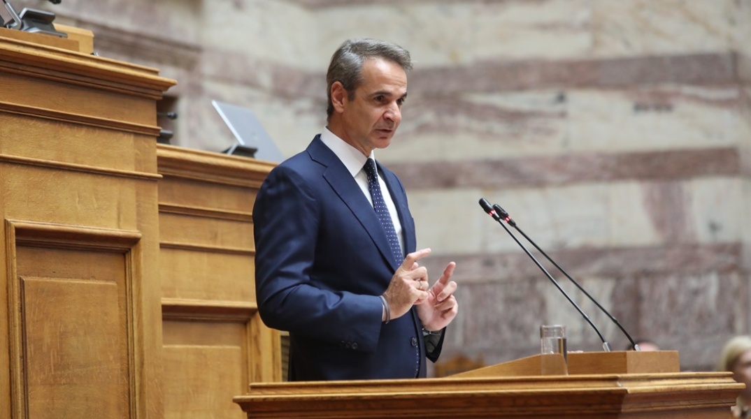 Ο Κυριάκος Μητσοτάκης στην Κοινοβουλευτική Ομάδα της Νέας Δημοκρατίας