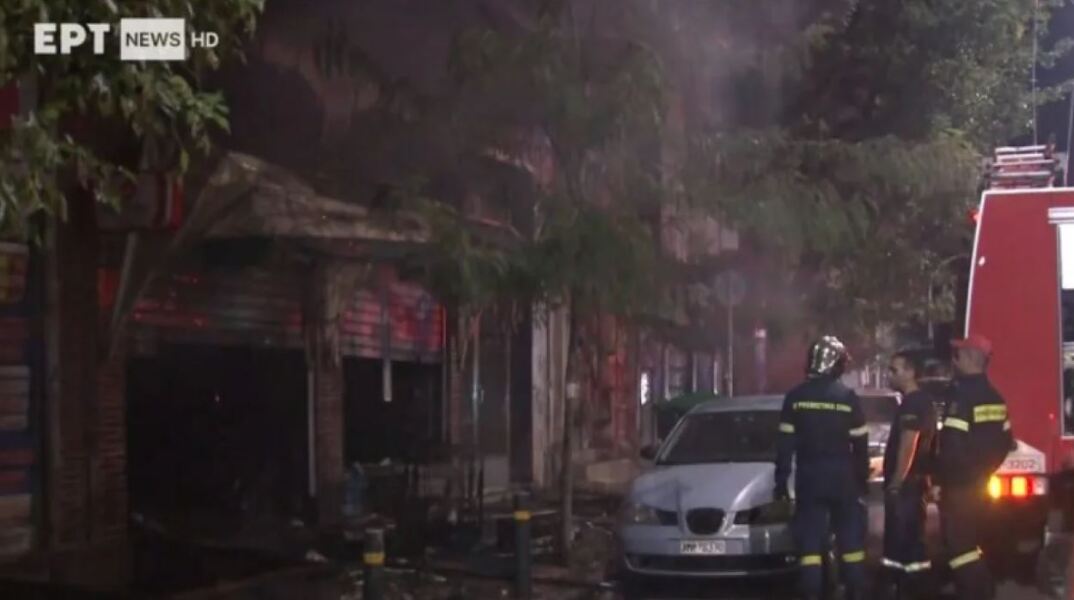 Φωτιά σε ισόγειο στον Άγιο Παντελεήμονα τα ξημερώματα