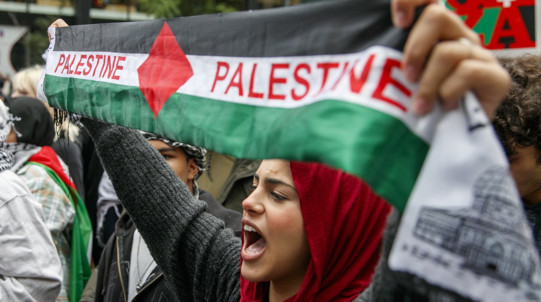 Διαδηλώσεις υπέρ της Παλαιστίνης στη Νέα Υόρκη