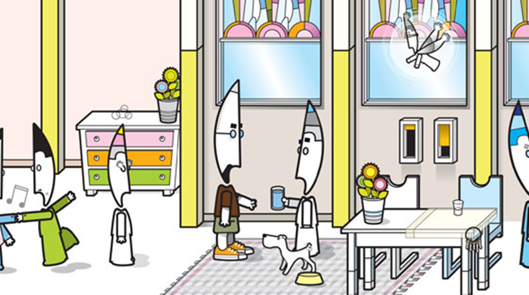 Τα κωνικά ανθρωπάκια του Μιχάλη Αντωνόπουλου ξαναχτυπούν