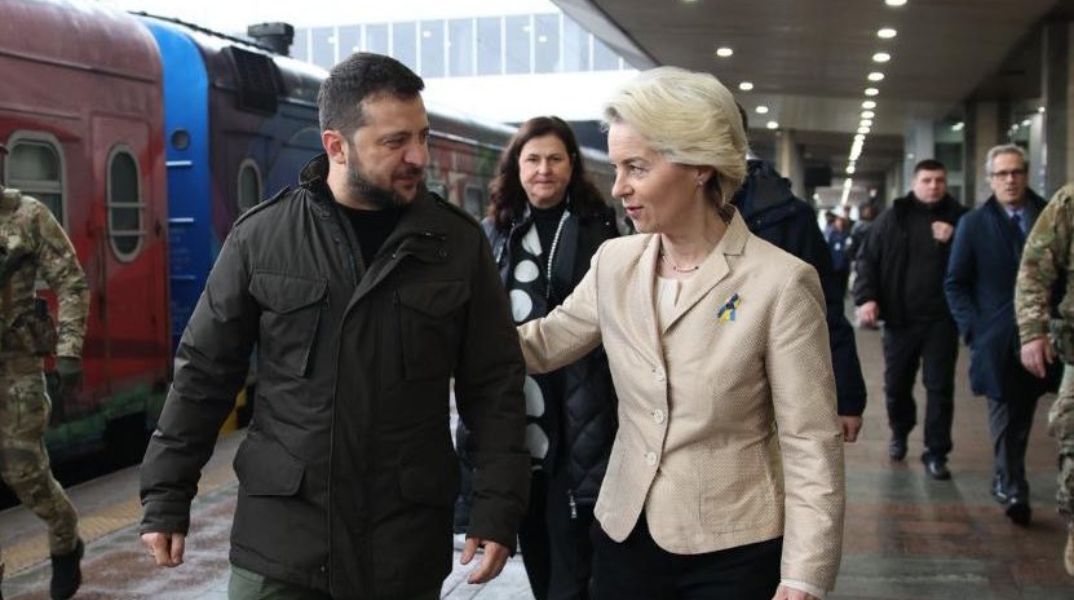 Ούρσουλα φον ντερ Λάιεν: Για έκτη φορά στο Κίεβο από την έναρξη της ρωσικής εισβολής - Η πρόεδρος της Κομισιόν επανέλαβε τη στήριξη της ΕΕ στην Ουκρανία.