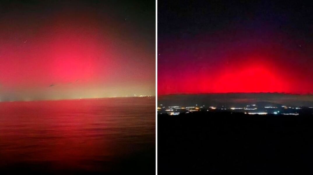 Το Βόρειο Σέλας τώρα και στην Ελλάδα - «Κοκκίνισε» ο ουρανός στην Κεντρική Μακεδονία