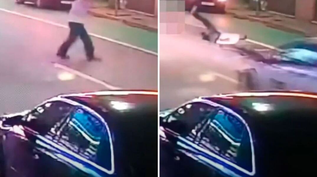 Νέο βίντεο από την στιγμή που η μηχανή παρασέρνει τον παππού και το βρέφος