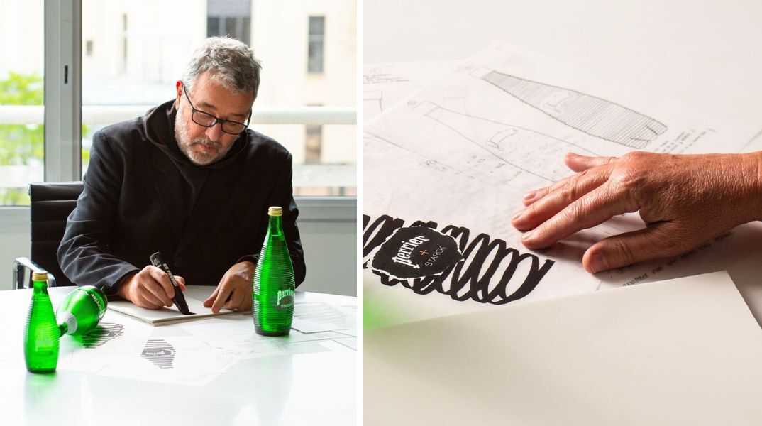 Perrier: Γιορτάζει 160 χρόνια με νέα φιάλη του Φίλιπ Σταρκ - Oρόσημο στην ιστορία συνεργασιών της εταιρείας με καλλιτέχνες.