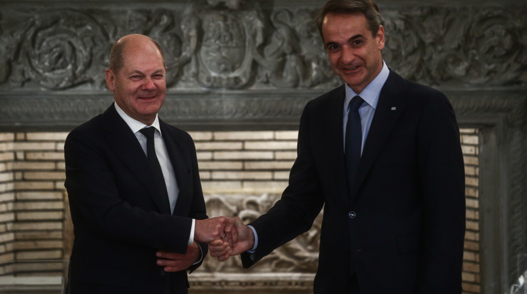 Συνάντηση Μητσοτάκη - Σολτς