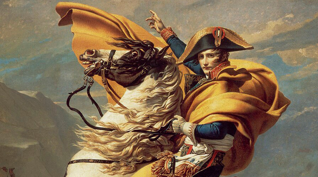 «Ο Ναπολέων διασχίζει τις Άλπεις» (1805), του Ζακ-Λουί Νταβίντ 