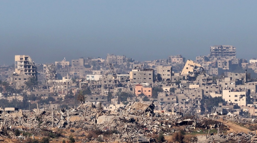 Κατεστραμμένη πόλη στη Γάζα