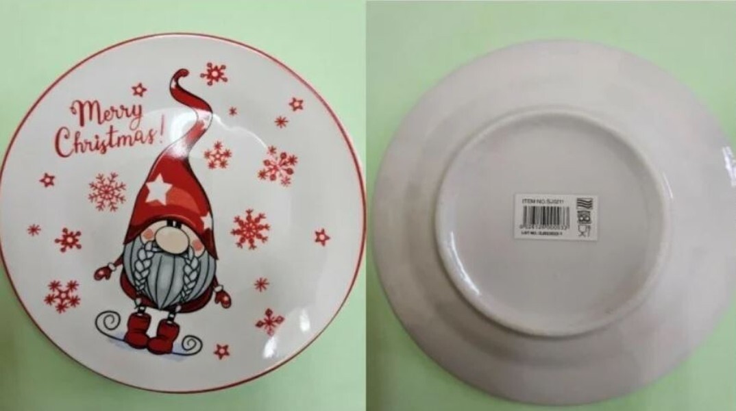 O ΕΦΕΤ ανακαλεί πιάτο από πορσελάνη