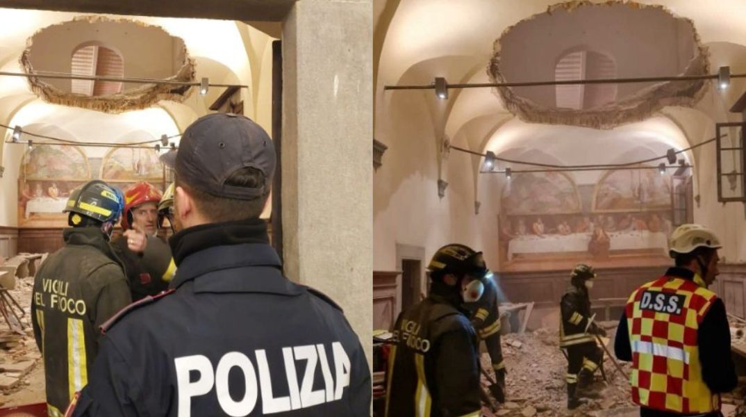 Ιταλία: Περίπου 35 τραυματίες σε γαμήλια γιορτή - Υποχώρησε το πάτωμα αίθουσας στον πρώτο όροφο κτιρίου και οι καλεσμένοι βρέθηκαν στο ισόγειο.