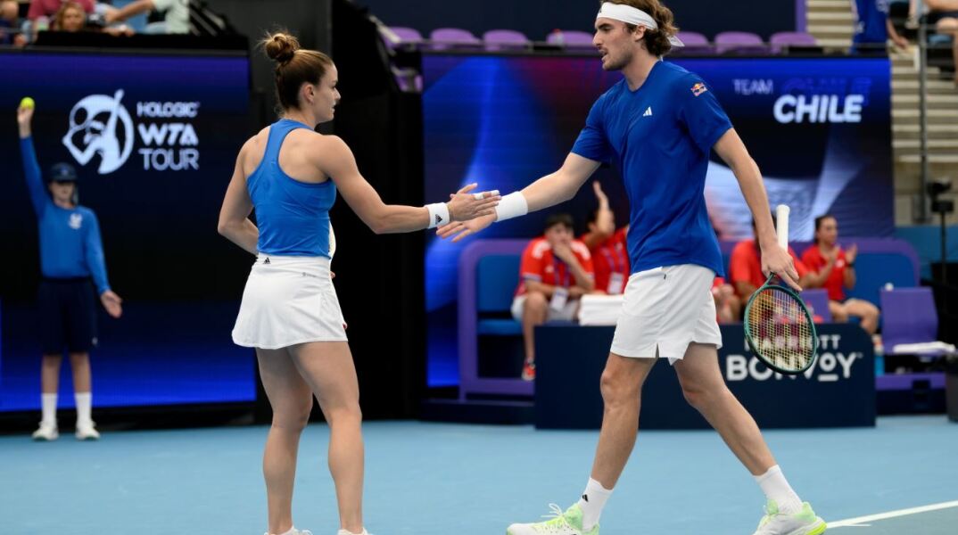 Στέφανος Τσιτσιπάς και Μαρία Σάκκαρη